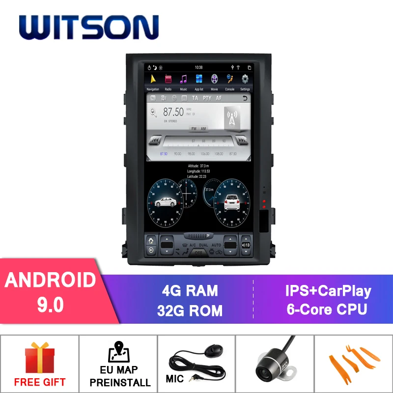 

Автомобильный dvd-плеер WITSON TESLA STYLE, вертикальный экран, Android, с GPS, для TOYOTA LAND CRUISER 2008-2015