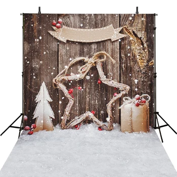 

new year photo backdrop wooden christmas photography background winter snowflake photo booth props Merry Xmas backdrops snow