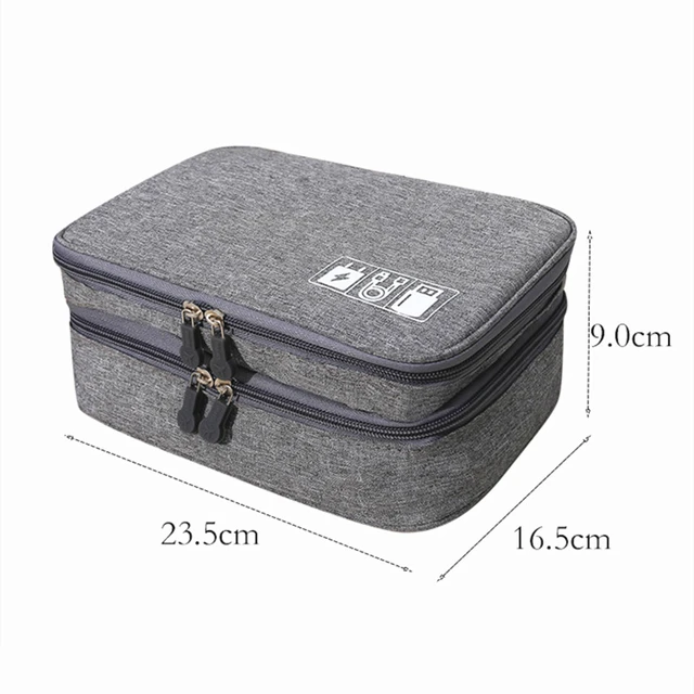 Acheter Sac de rangement électronique, sac à main pour disque U, clé USB,  mallette de voyage multifonction, câble de données USB, sacs de rangement,  accessoires