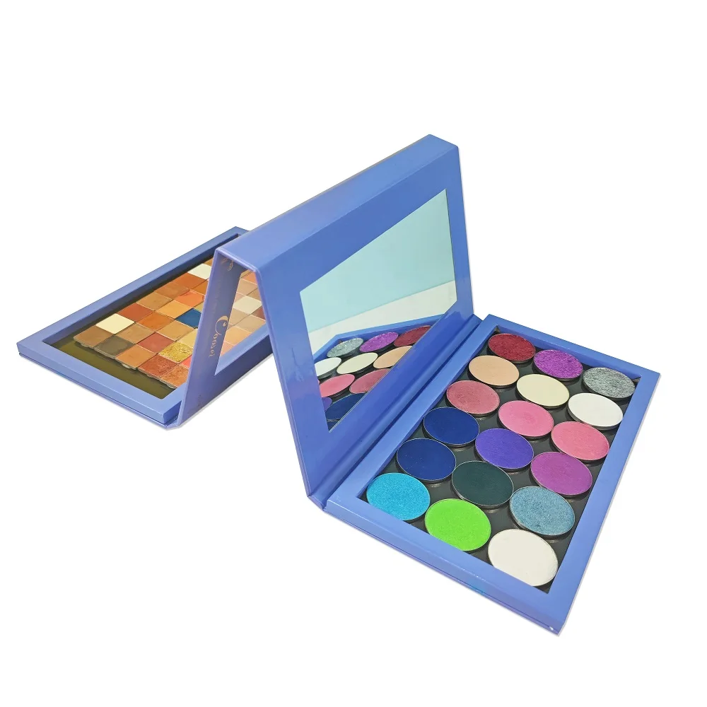 Coosei Double Sided Empty Magnetic Eyeshadow Palette with Mirror Extra Large Pallete DIY Depotting Makeup Organizer 2