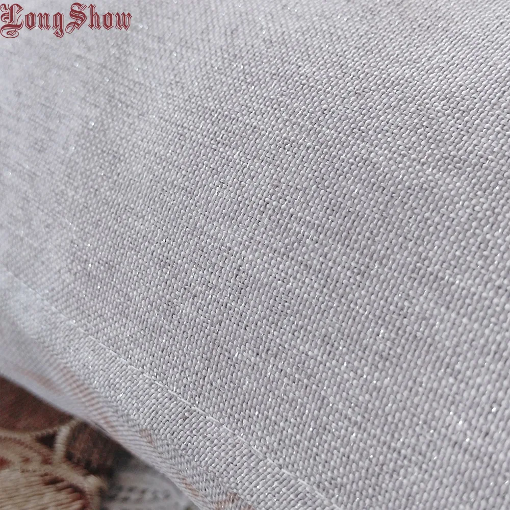 43x43 см квадратный Рождественский декоративный чехол для подушки из чистого полиэстера с цветочным принтом и серебряными нитями