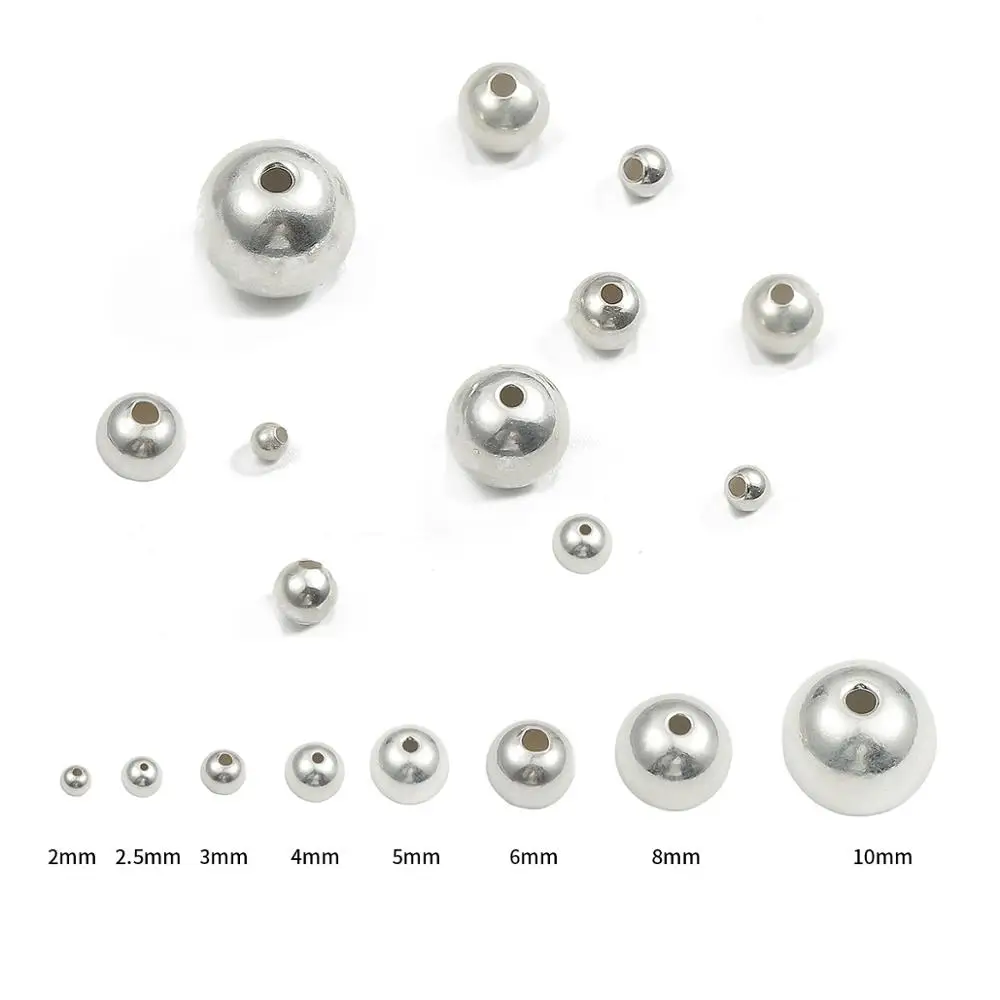 2 10 мм маленькое отверстие реальная цельная Подлинная фурнитура для ювелирных