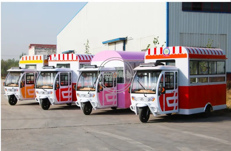 New arrive! Hot sale 3.6m long electric food cart mobile food truck customized food kiosk
