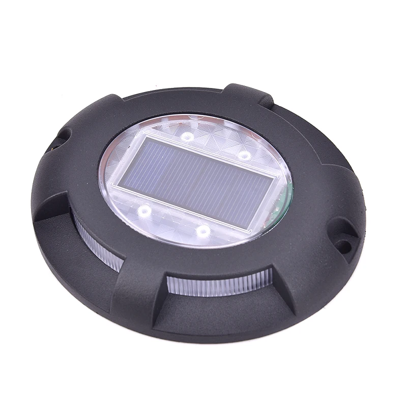 warm light 4LED Солнечный Дорожный светильник-гвоздик, алюминиевый уличный светильник для подъездной дорожки, белый/теплый/синий светильник - Испускаемый цвет: warm light