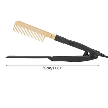 

Electric Hot Comb Hair Straightening Heat Pressing Combs Multifunctional Portable Styling Tool for Travel Salon Home Use
