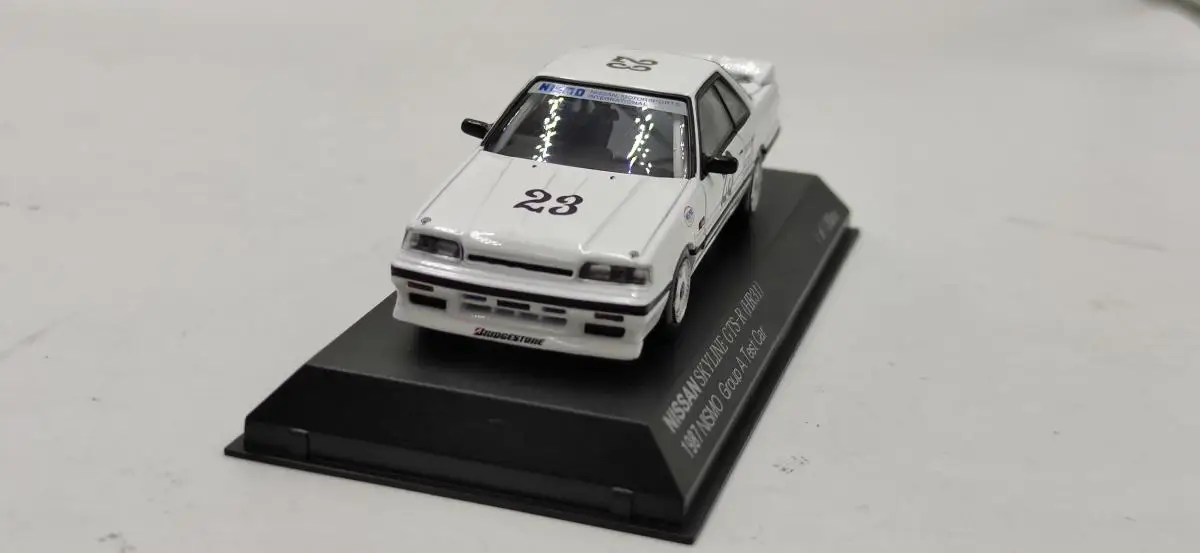 Kyo sho 1:43 NISSAN SKYLINE GTS-R HR31 1987 NISMO GROUP Alloy model car Metal toys for childen kids diecast gift | Игрушки и хобби