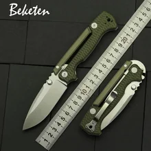 BEKETEN new style AD15 folding knife D2 blade G10 Aluminum handle outdoor Camping Hunting Fishing Survival Tactics pocket knives