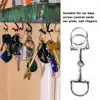 D Shaped Snaffle Keychain Durable Silver D Ring Zine Alloy Horse Snaffle Bits Key Ring Key Chains Accessories 6