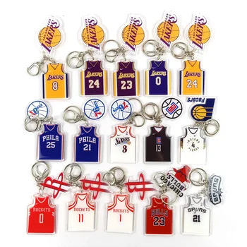 

N Lakers Hot Shirt Keychains Key ring James George Harden Kobe High quality Fashion Jewelry