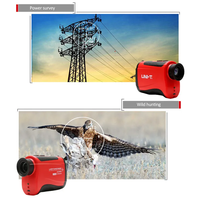 UNI-T 600 м 800 м 1000 м 1200 м 1500 м лазерный дальномер для гольфа LM600 лазерный дальномер телескоп измеритель расстояния угол высоты
