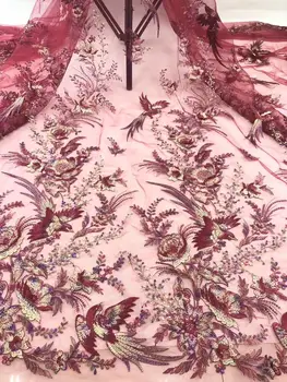 

beautiful Sophia-59.1817 Nigerian fabric for party dress new African embroidered lace fabric