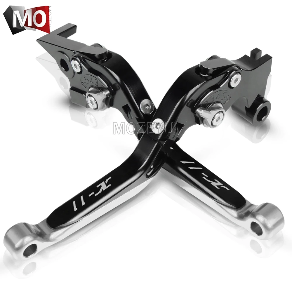 Motorcycle X-11 Accessories CNC Adjustable Folding Extendable Brake Clutch Levers For Honda X-11 X11 1999-2002 2000 2001 - Color: Silver