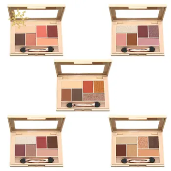 

6 Colors Silky Matte Glitter Eyeshadow Palette Set Makeup Eye Shadow Powder Pallete Make Up Pigment Beauty Cosmetic K510