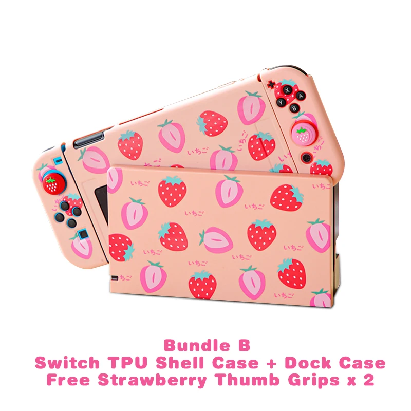 Cute Cow Print Nintendo Switch Case - TPU Protective Cover With Screen Protector