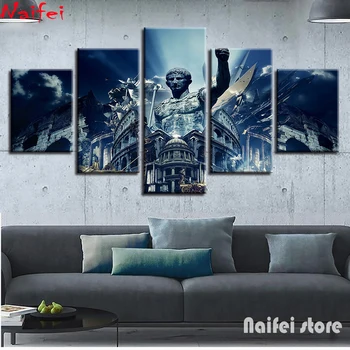 

5D DIY Diamond painting 5 Pieces Ancient Rome Colosseum Buildings landscape Full Square Diamond embroidery round Diamond decor