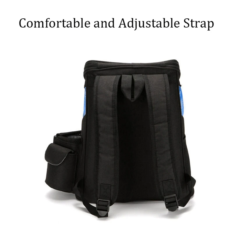 Breathable Big Space Pet Backpack High-quality Nylon Pet Cat Dog Carrier Bag Adjustable Shoulder Strap Pet Travel Backpack