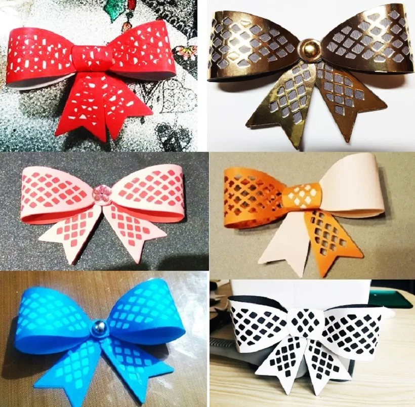 Bow Die Cut Scrapbooking Metal Cutting Dies Bow Template Greeting Card Photo Album DIY Decoration Paper Card Making Dies