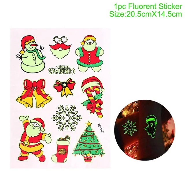 Xmas Sticker 19 Настенные рождественские наклейки на окно, рождественские украшения для дома, рождественские украшения, рождественские с новым годом - Цвет: Xmas Sticker 19