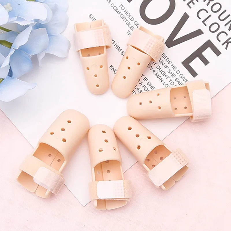 Hot 1Pc Plastic Hand Finger Splints Support Brace Mallet Splint for Broken Finger Joint Fracture Pain Protection Adjustable Hook