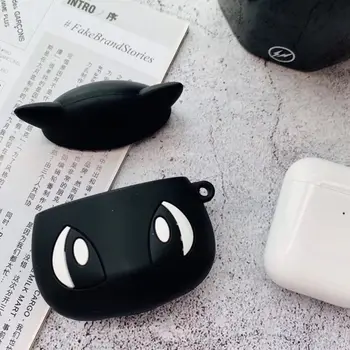 

Black Fairy Pattern Soft Silicone Protective Cover Shockproof Case Skin for airpods 1/2 Charging Box Accessories X3UA