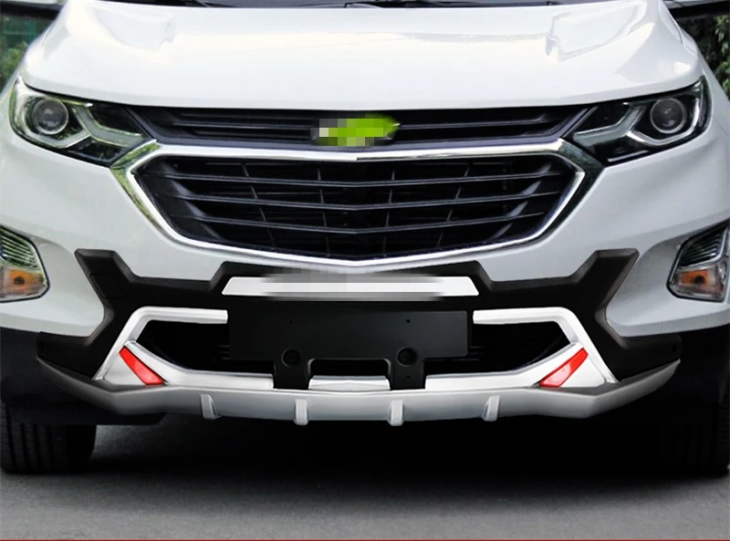 Для Chevrolet Equinox отделка переднего бампера из нержавеющей стали и хромированная отделка заднего бампера декоративные полоски аксессуары