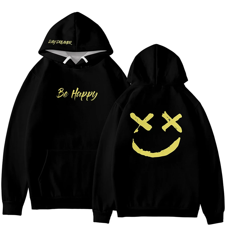 3d худи, свитшоты, пуловеры Be Happy Smile Face с принтом хип-хоп kpop толстовка с капюшоном спортивная одежда с длинными рукавами и капюшоном топы