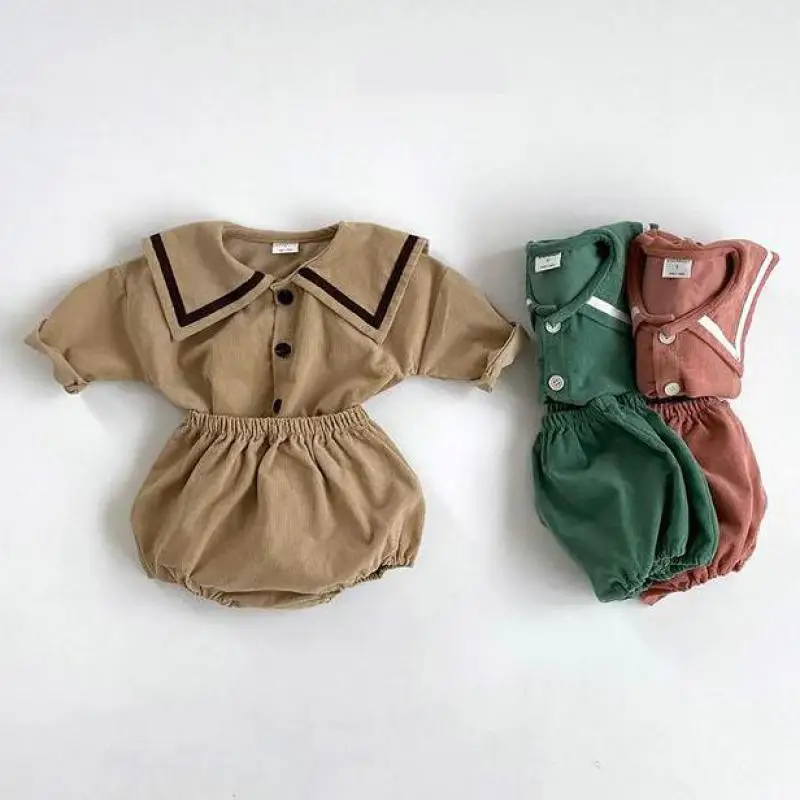 Комплект одежды для новорожденных мальчиков и девочек Осенний Топ с длинным