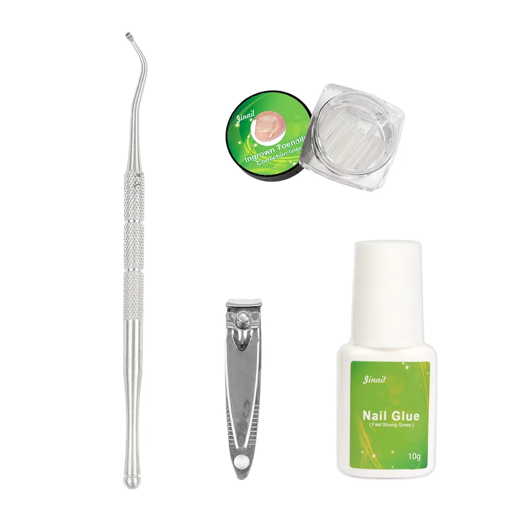 Toe Nail File Foot Nail Care Ingrown Double Ended Ingrown Toe Correction Lifter File with Glue Manicure Pedicure Toenails Tool