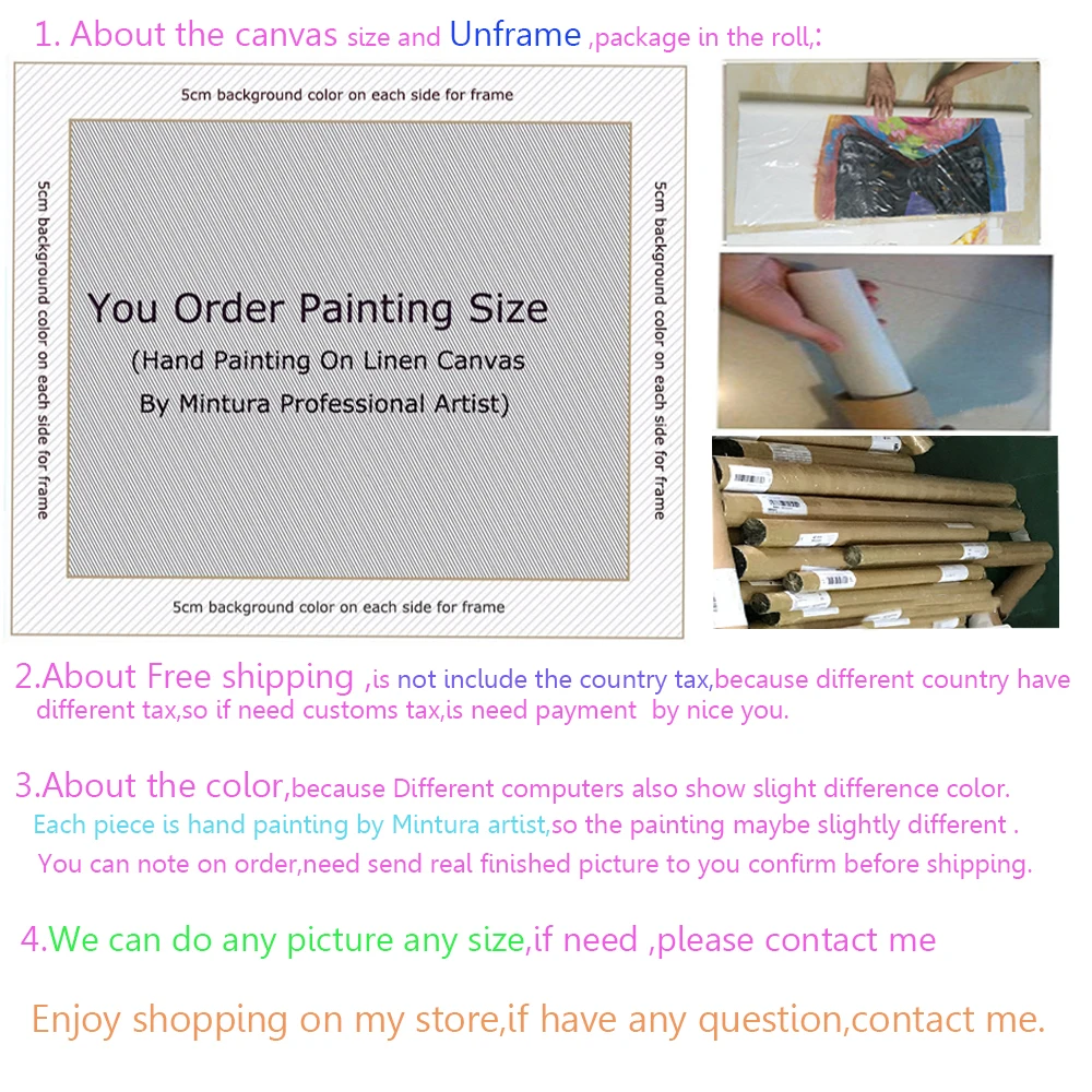 100% ручная роспись абстрактные Золотые деревья живопись на холсте настенное