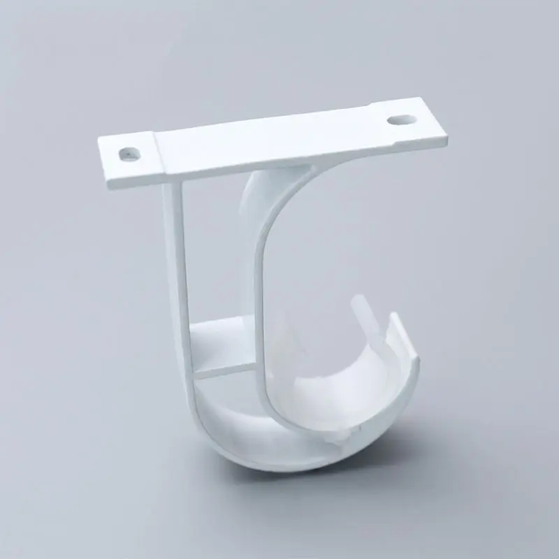 4pcs Iron Curtain Rod Brackets Roof Mounted Window Hardware Holder Home Decor M7DA