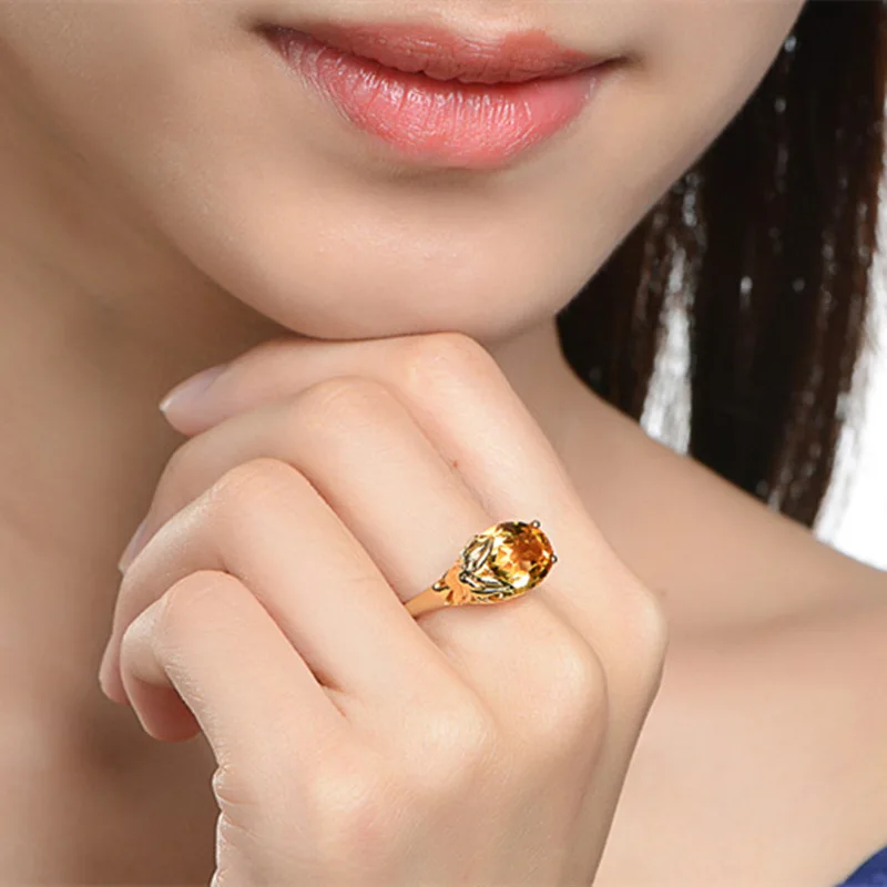 Bague Ringen серебряное кольцо для женщин 925, овальная форма, топаз, драгоценный камень, кольцо для женщин, ювелирные украшения, для помолвки, юбилей, вечерние, размер 6-10