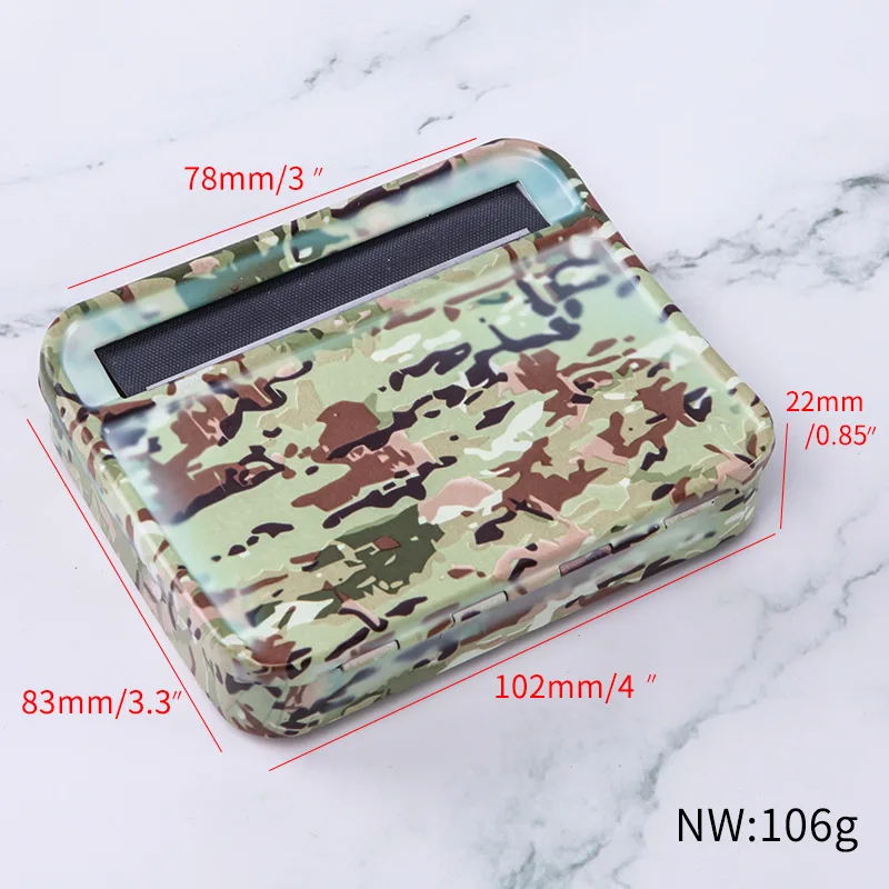 78mm color B Камуфляж 70 мм 78 мм сигаретная прокатная машина металлический ролик полуавтоматический чехол для табачных сигарет аксессуары для дыма rl16 - Color: 78mm color B