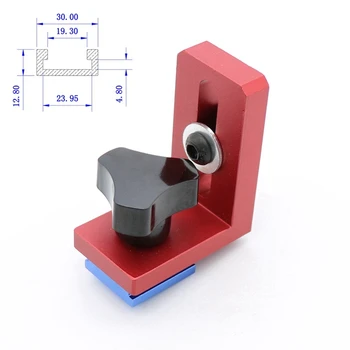 

New Set Of 2 T-Track Sliding Brackets For Aluminium Profile Woodworking Tools, T-Tracks Not Included