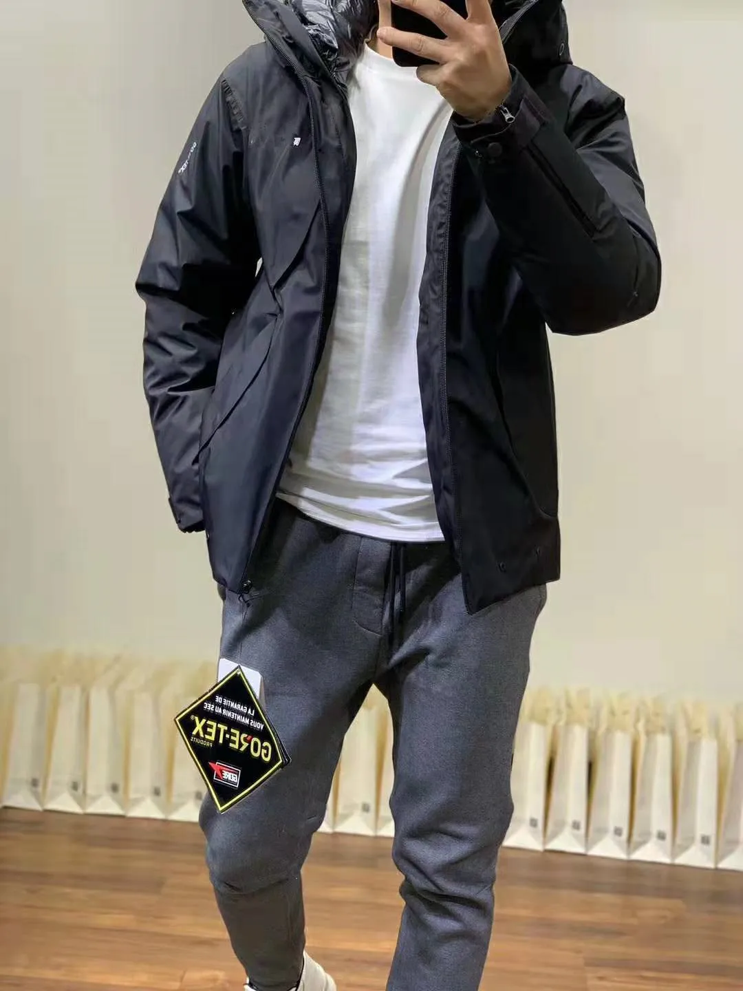 Зимний TNF Короткий Повседневный пуховик мужской ветрозащитный плащ куртка пуховик Оба комплекта