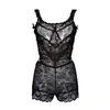 Solid Black Floral Lace See-through Backless Hollow Out Breathable Women Bodysuit Sexy Lingerie Teddy Sleepwear SLA048 ► Photo 1/5