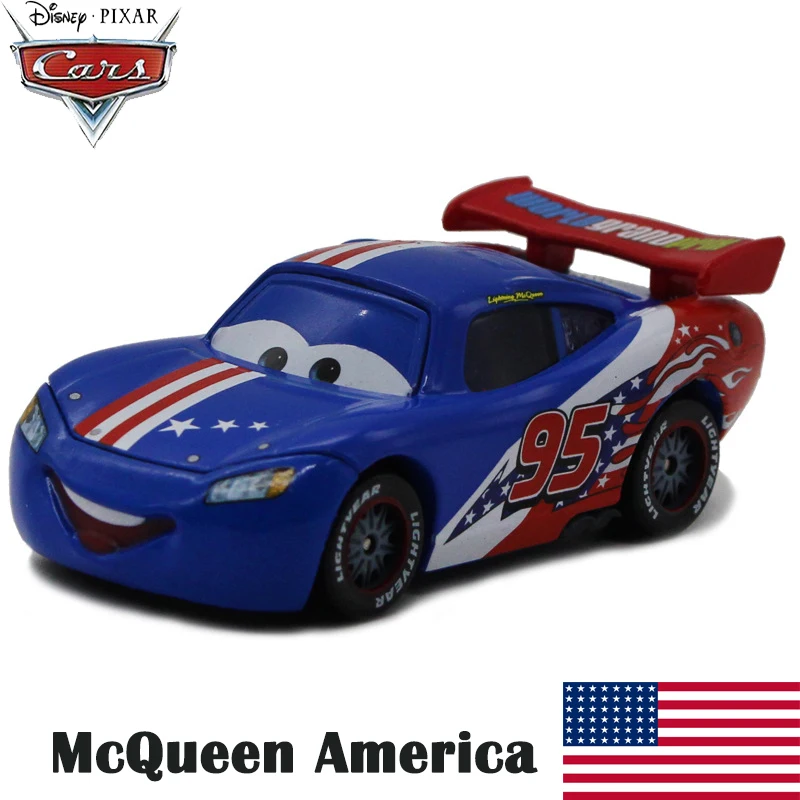 Disney Pixar легковые автомобили Маккуин Америка кожи Редкая коллекционная модель