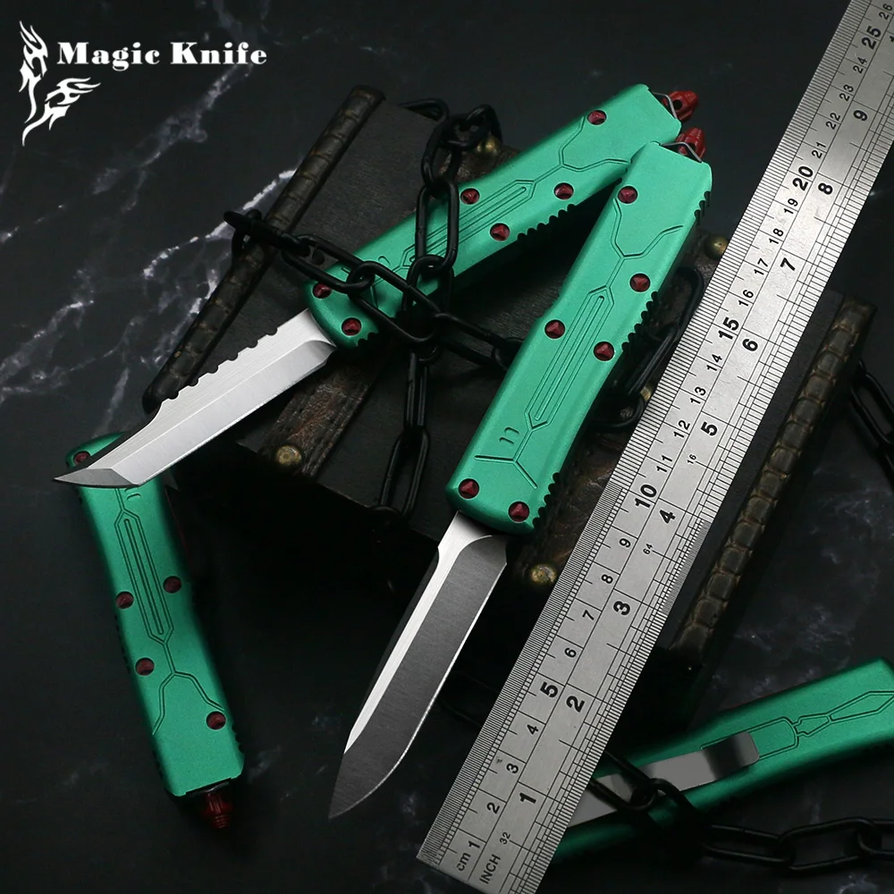 SF UT Bounty Hunter X85 Outdoor OTF Hunting Knife D2 Blade Aviation Aluminum Handle (CNC) Portable Multifunctional Tool | Инструменты