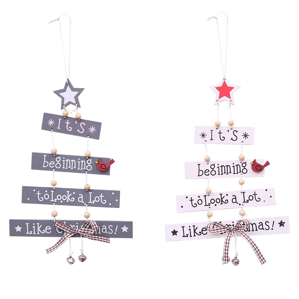 

Wood Chip Christmas Pendant Ornament Christmas Tree Decoration Home Christmas Party Hanging Charm 032