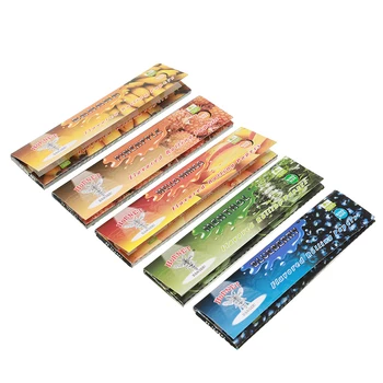 

160Pcs/set 110mm Fruit Flavor Cigarette Rolling Paper Tobacco Joint Roller Cigarette Papers Smoking Random Flavor Accessories
