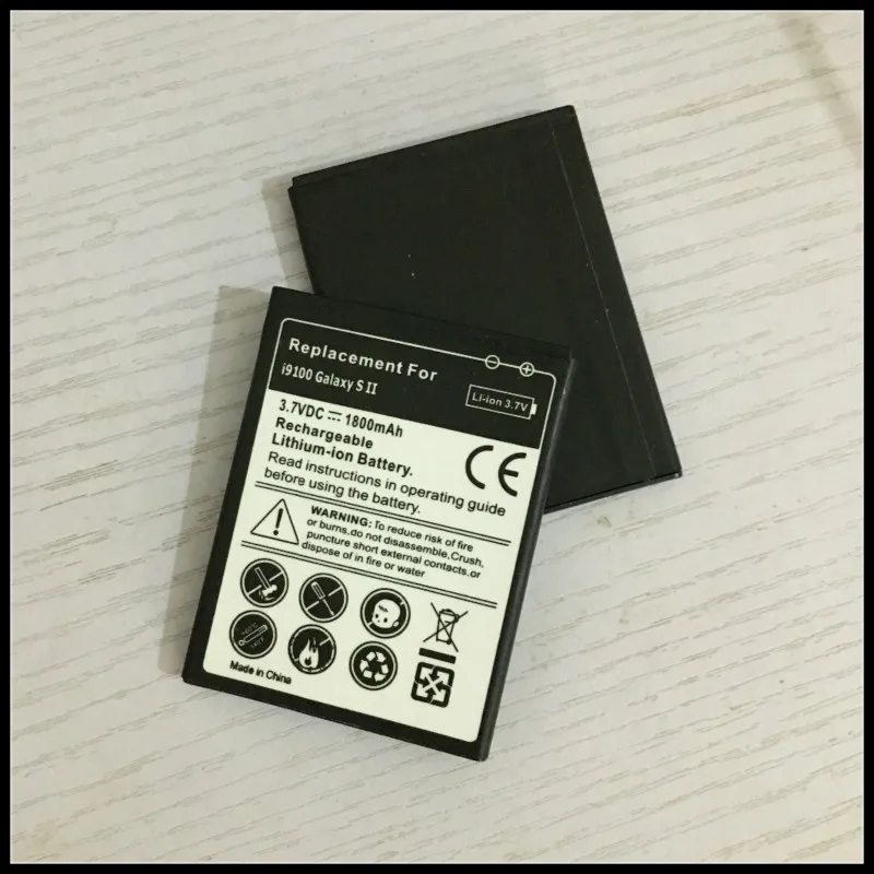1800 мА/ч EB F1A2GBU Замена S2 батарея для Samsung Galaxy SII i9100 i9108 i9103 I777 i9105 i9100G аккумулятор