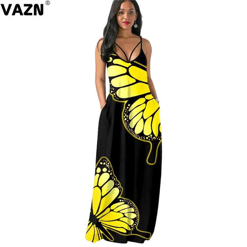 Высококачественное шифоновое элегантное молодежное сексуальное платье-макси на