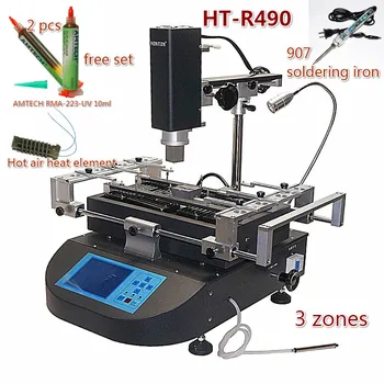 

HT-R490 Hot air BGA Rework Station Chip reballing Machine 220V 110V 3 zones