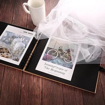 

20Pages Scrapbook DIY Photo Album Craft Paper Valentine's Day Gifts Wedding Guest Anniversary Travel Memory Book
