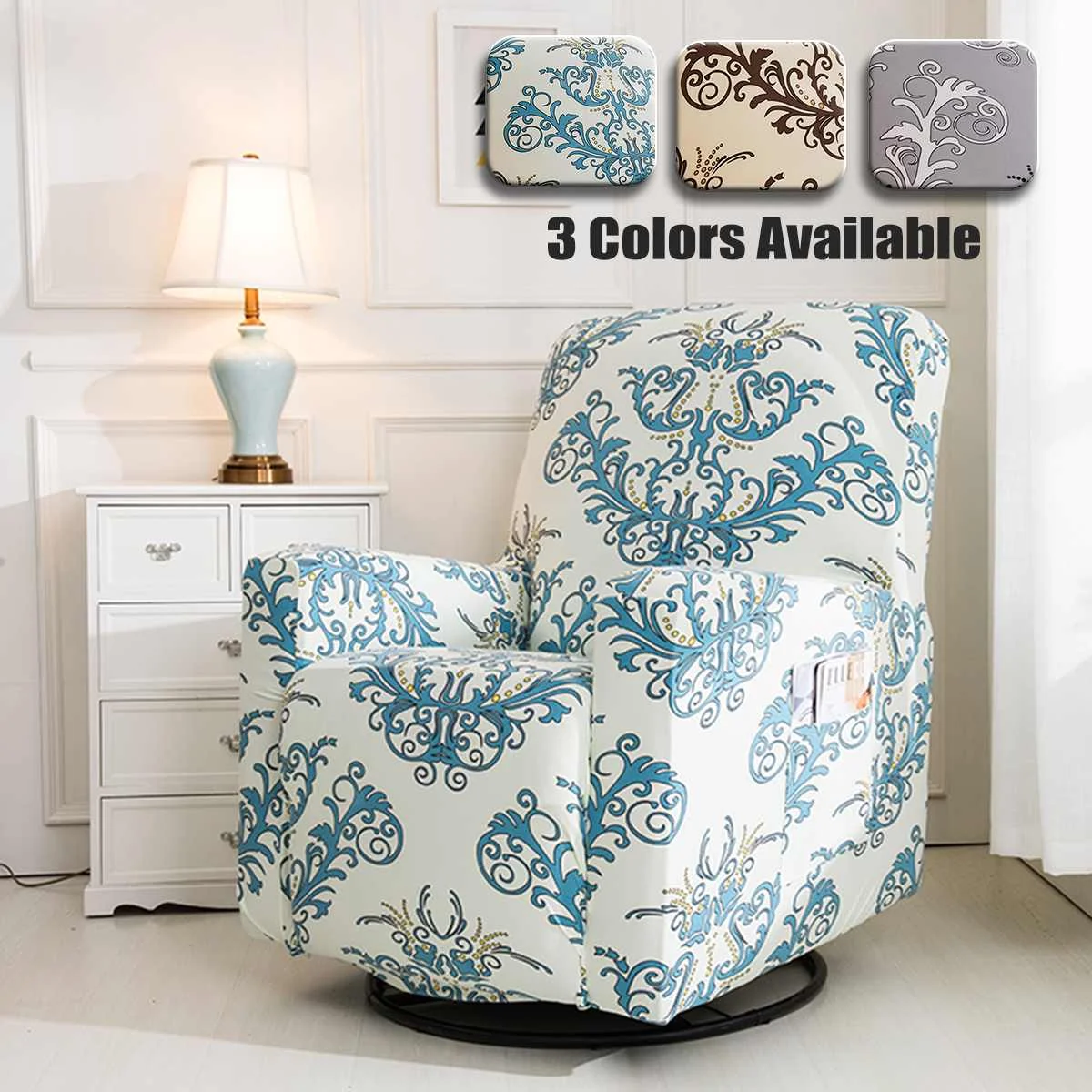 All-inclusive Sofa Cover Elasticity Stretch Anti-slip Furniture Slipcovers Chair Protector Single Seat Sofa Recliner Couch Cover