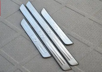 

High quality stainless steel Scuff Plate/Door Sill Protector Sticker Car Styling For 2009-2013 Hyundai I30