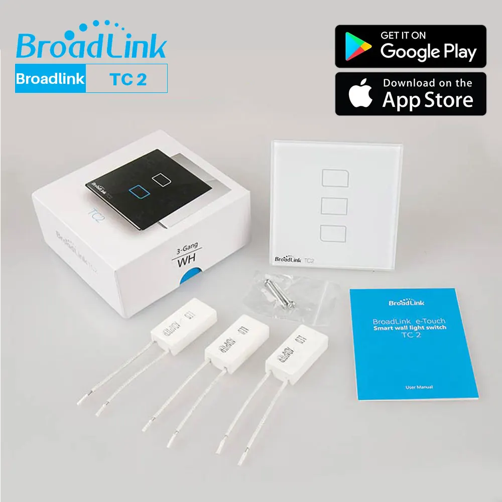 Broadlink TC2 переключатель Wi-Fi ЕС стандартный умный дом настенный светильник сенсорный выключатель приложение управление через Broadlink RM Pro умный дом автоматизация