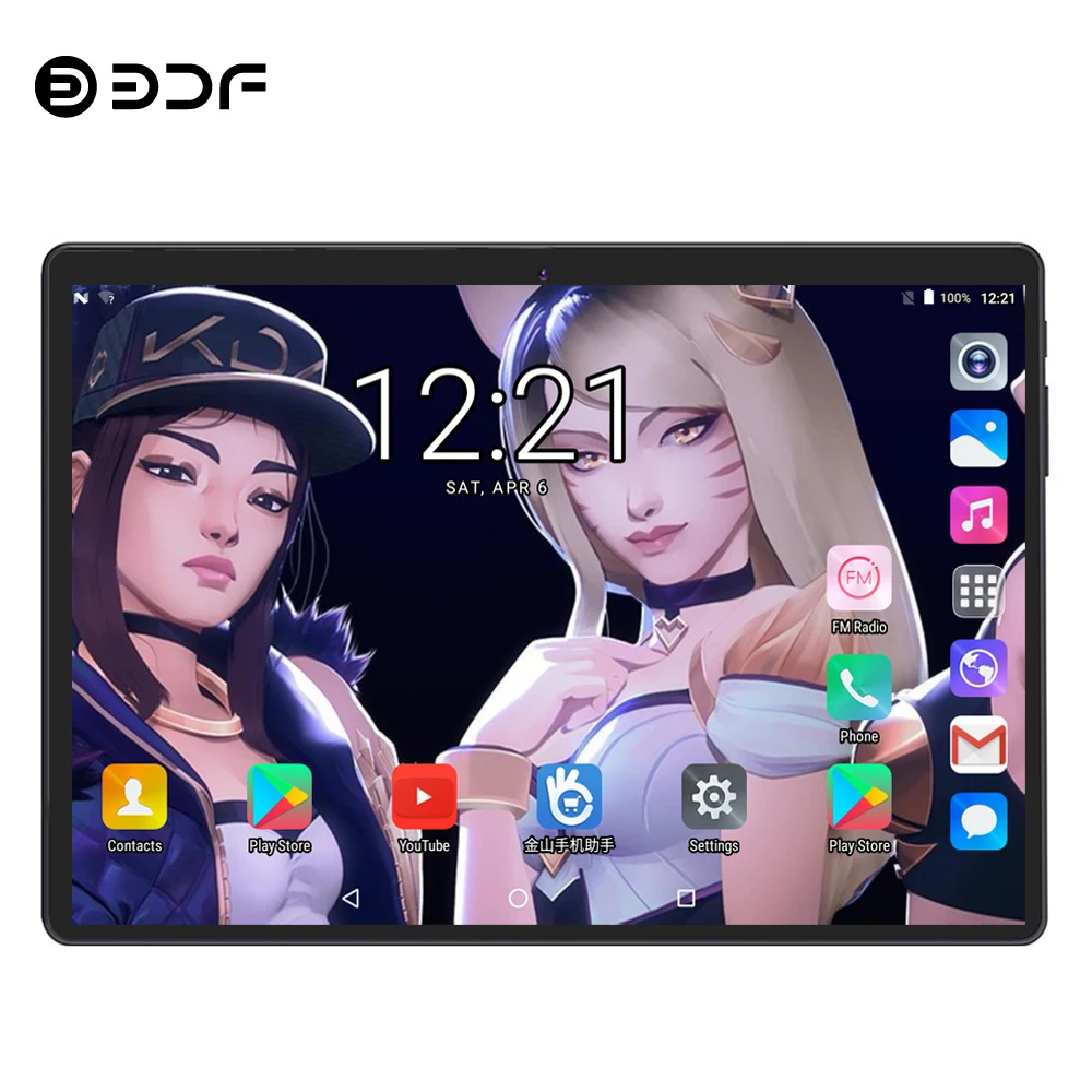 BDF планшет 10 дюймов планшетный ПК Android 9,0 десять ядер 8 ГБ/128 Гб планшет Android 1280*800 ips Google Play 3g/4G LTE телефон планшет 10,1