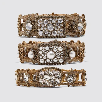 

Dvacaman ZA Retro Crystal Belt for Women Fashion Waist Belt Accessories Body Jewelry Leisure Dress Gifts Ceinture Femme Bijoux