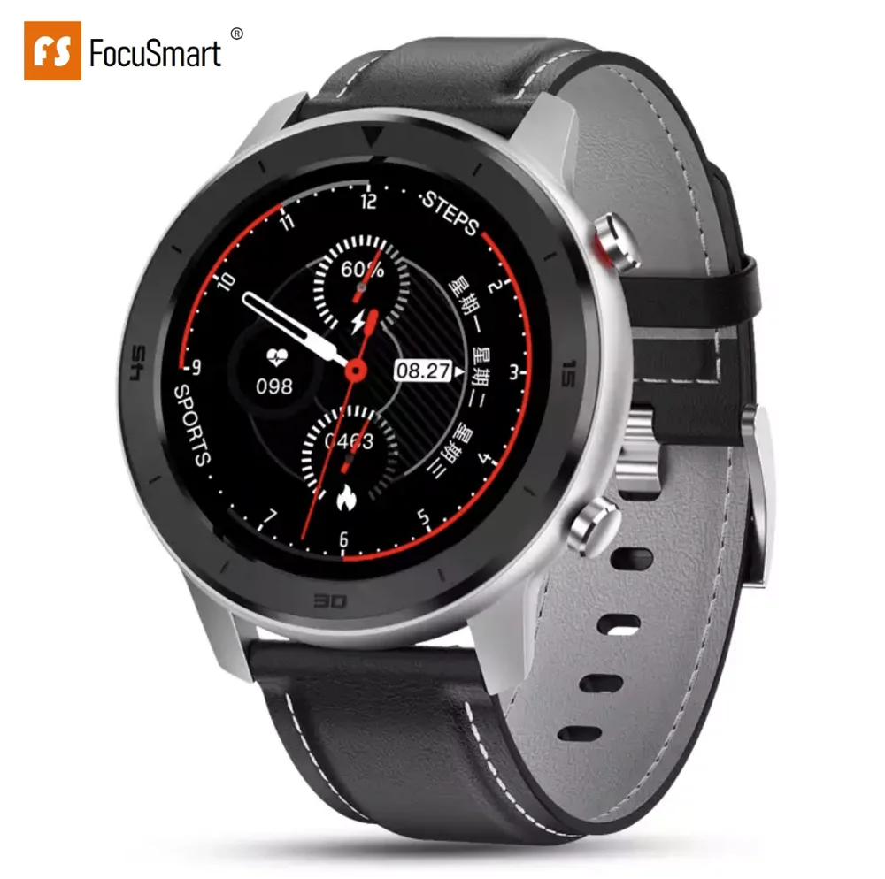 Мужские и женские Смарт часы FocuSmart с фитнес трекером пульсометром IP68 DT98 L8 L5