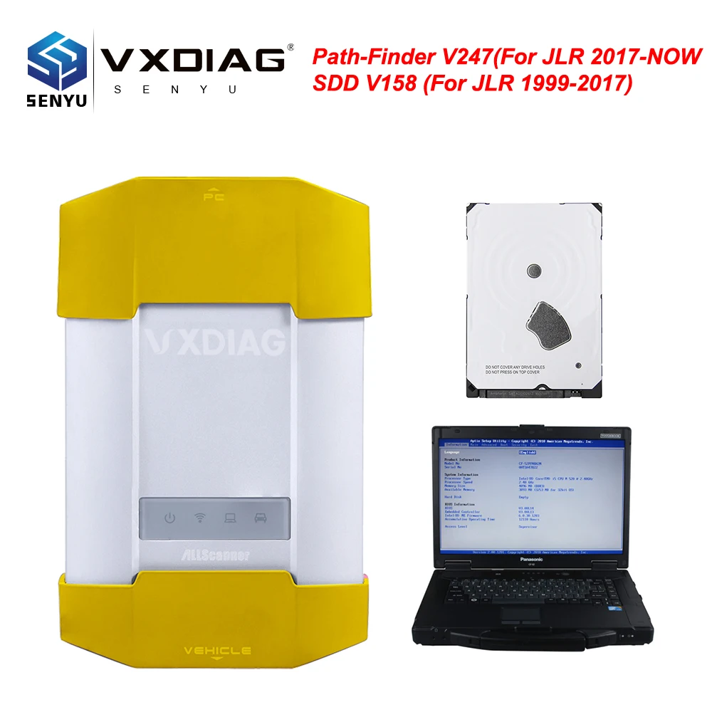 VXDIAG VCX PLUS для JLR 2 в 1 для Land Rover для Jaguar SDD V158 для Pathfinder V262 для автомобилей до лучше, чем SDD V145